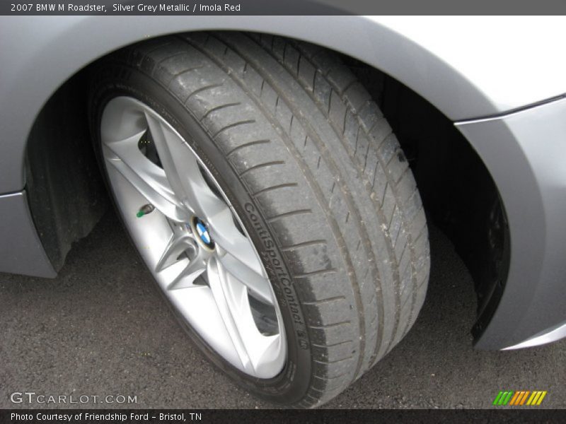 Silver Grey Metallic / Imola Red 2007 BMW M Roadster