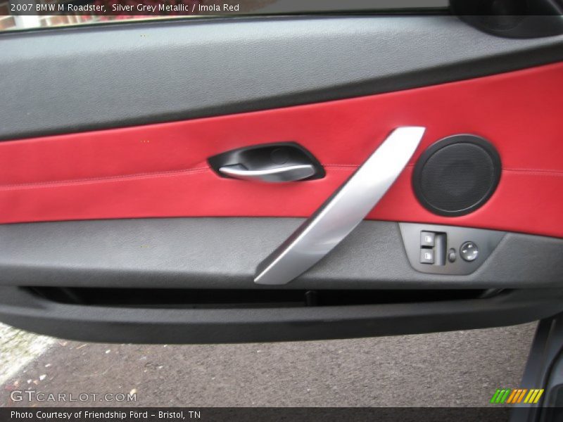 Silver Grey Metallic / Imola Red 2007 BMW M Roadster