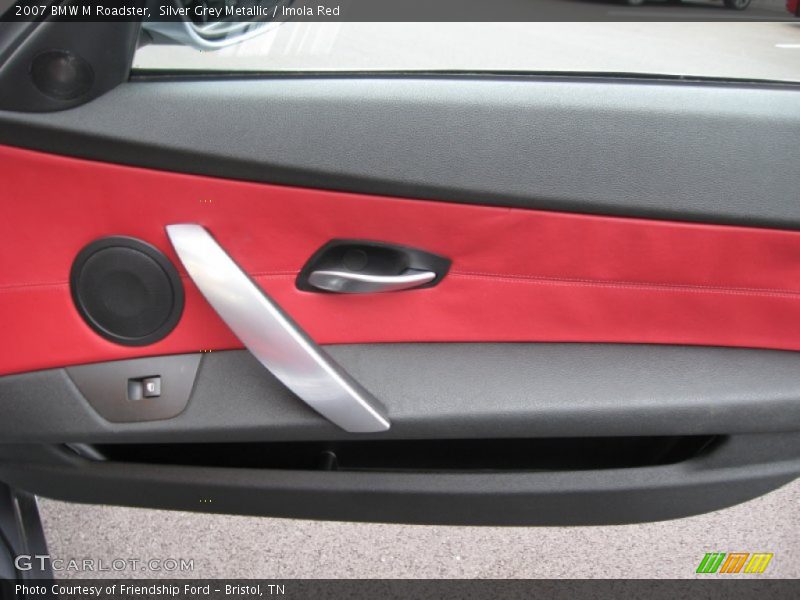 Silver Grey Metallic / Imola Red 2007 BMW M Roadster
