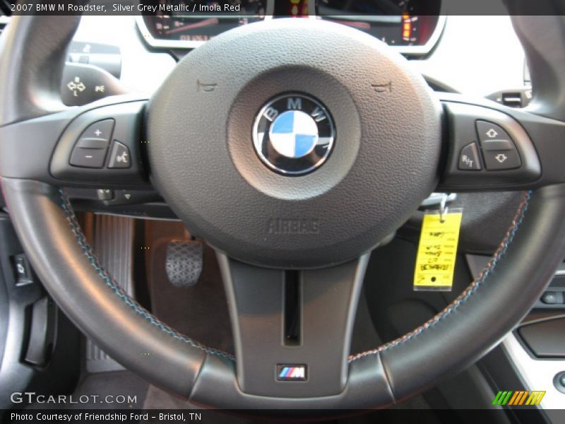 Silver Grey Metallic / Imola Red 2007 BMW M Roadster