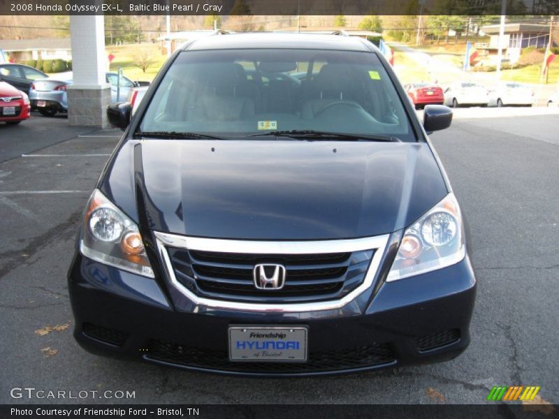 Baltic Blue Pearl / Gray 2008 Honda Odyssey EX-L