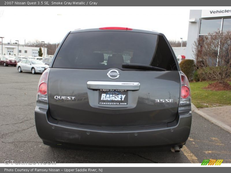 Smoke Gray Metallic / Gray 2007 Nissan Quest 3.5 SE