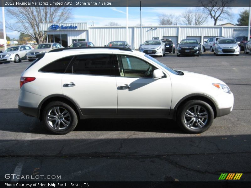 Stone White / Beige 2012 Hyundai Veracruz Limited AWD