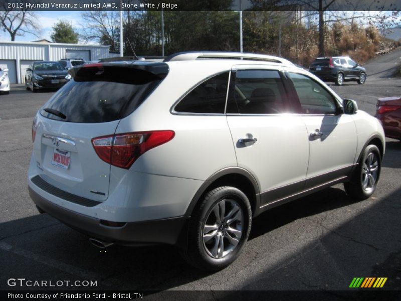 Stone White / Beige 2012 Hyundai Veracruz Limited AWD