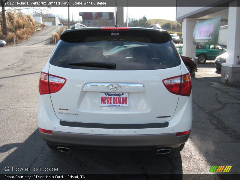 Stone White / Beige 2012 Hyundai Veracruz Limited AWD