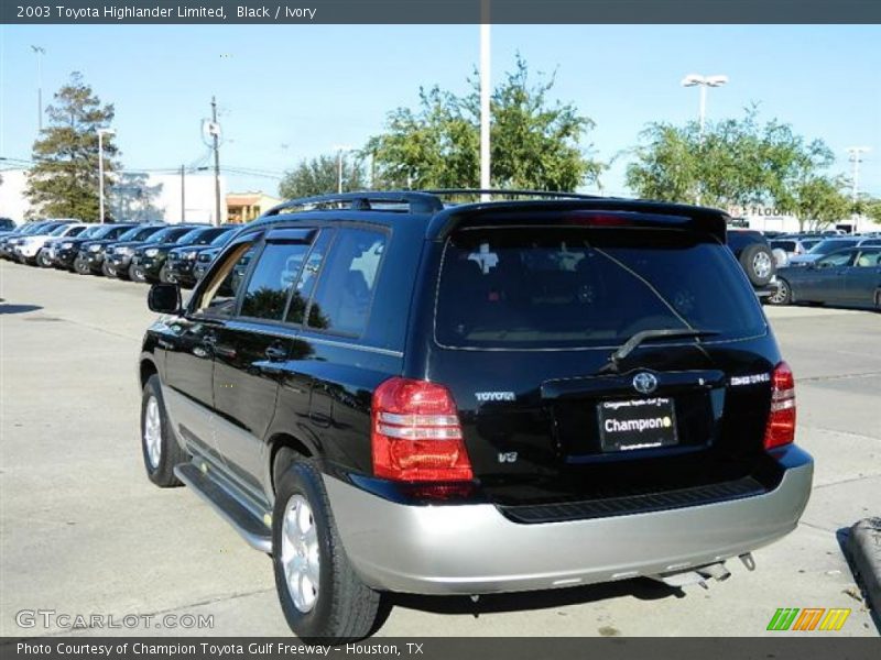 Black / Ivory 2003 Toyota Highlander Limited