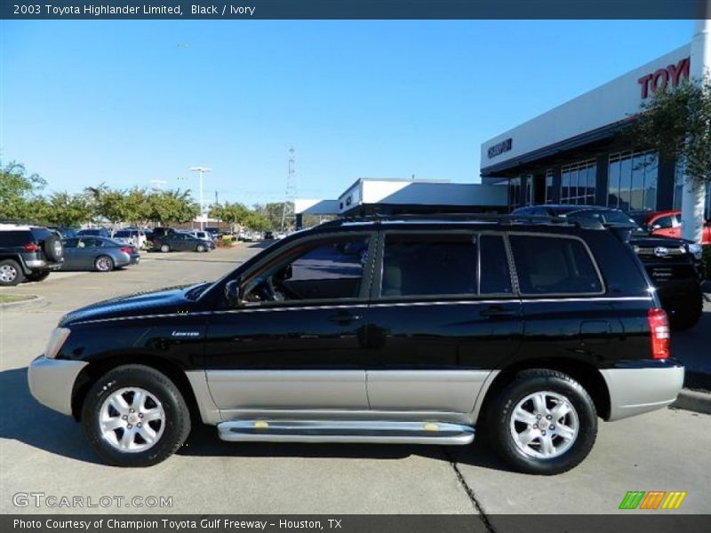 Black / Ivory 2003 Toyota Highlander Limited