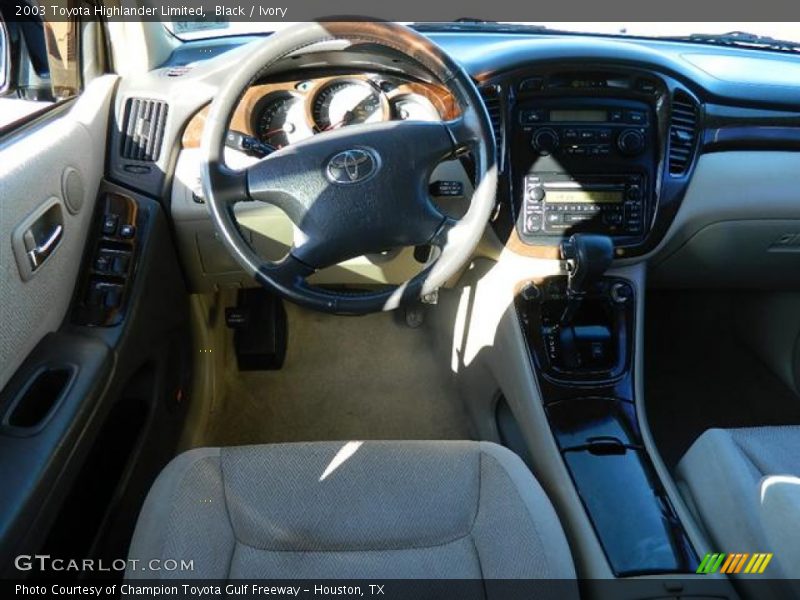 Black / Ivory 2003 Toyota Highlander Limited