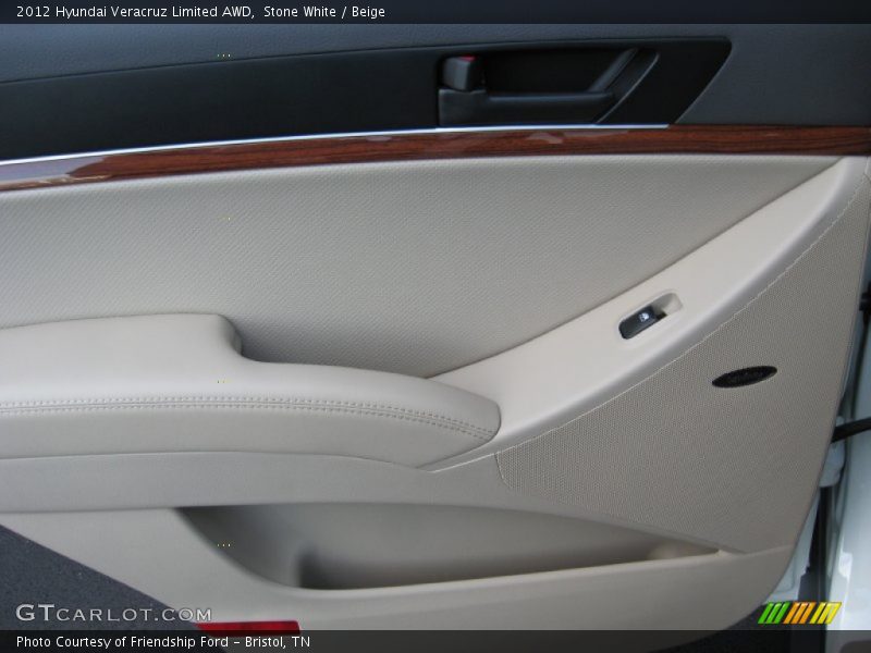 Stone White / Beige 2012 Hyundai Veracruz Limited AWD