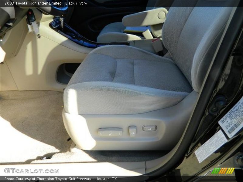 Black / Ivory 2003 Toyota Highlander Limited