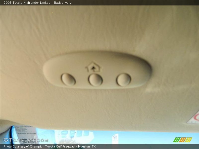 Black / Ivory 2003 Toyota Highlander Limited