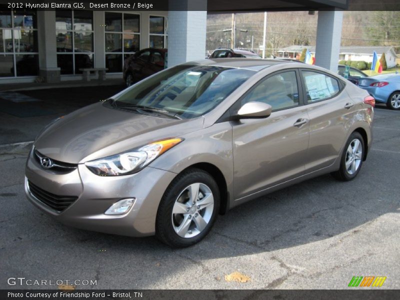 Desert Bronze / Beige 2012 Hyundai Elantra GLS