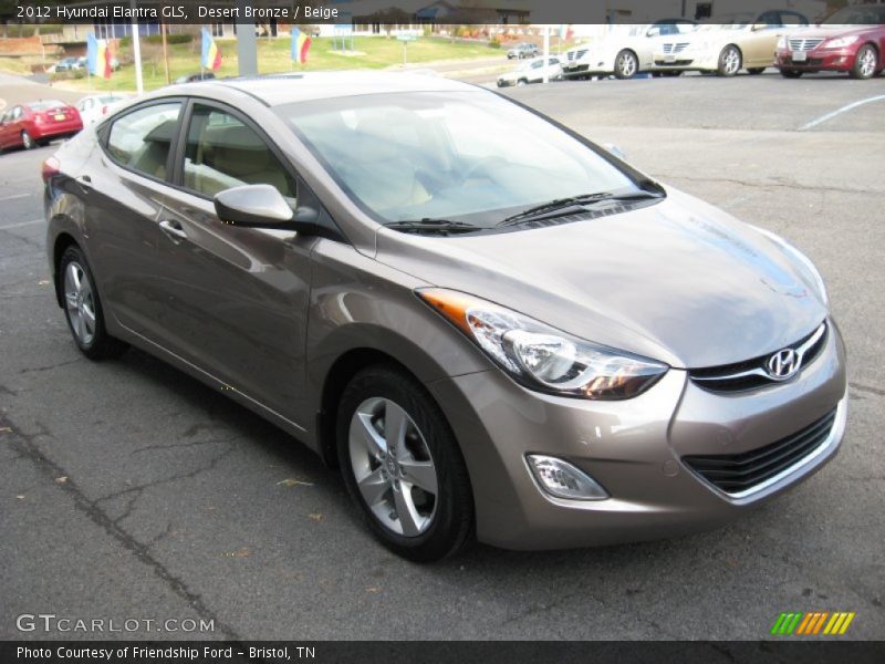 Desert Bronze / Beige 2012 Hyundai Elantra GLS
