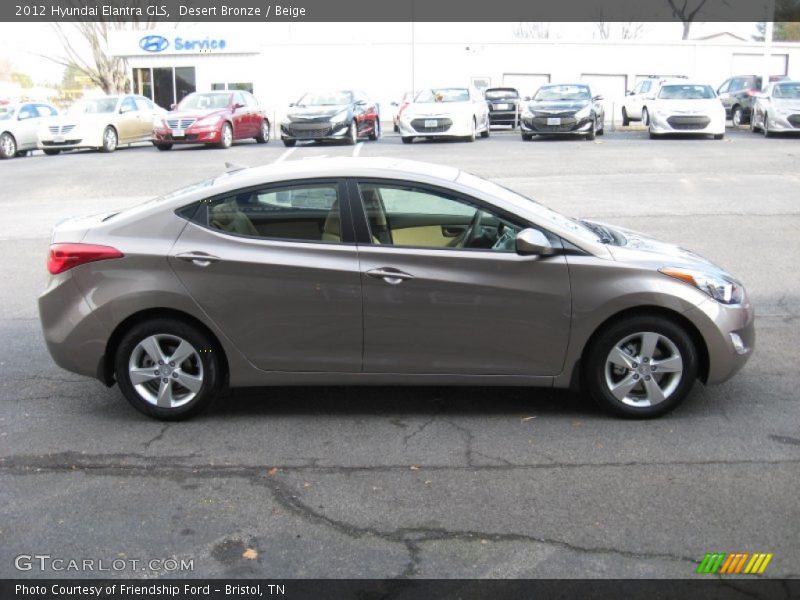 Desert Bronze / Beige 2012 Hyundai Elantra GLS