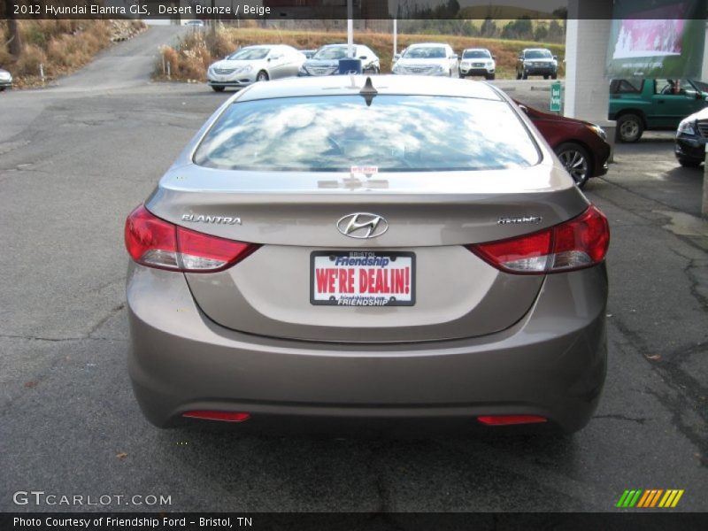 Desert Bronze / Beige 2012 Hyundai Elantra GLS