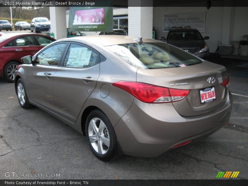 Desert Bronze / Beige 2012 Hyundai Elantra GLS