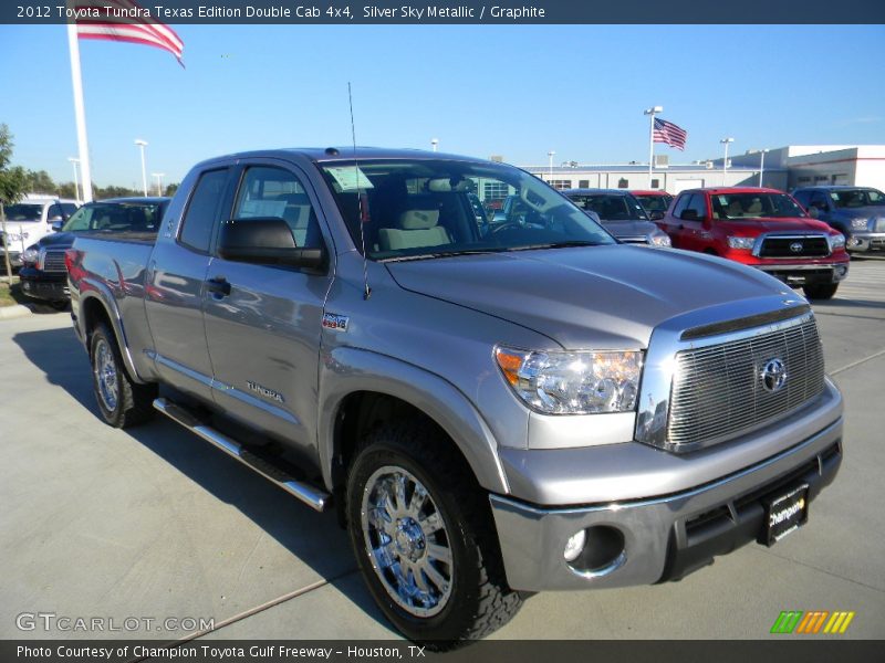 Silver Sky Metallic / Graphite 2012 Toyota Tundra Texas Edition Double Cab 4x4