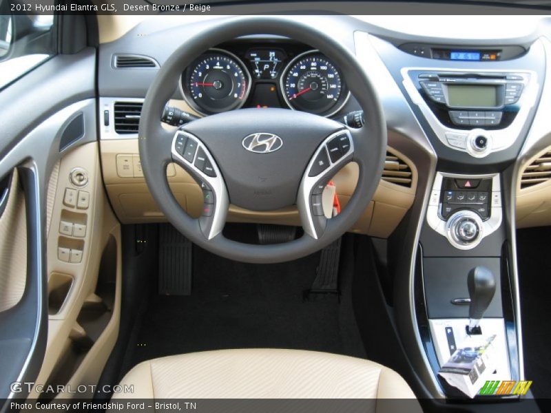 Desert Bronze / Beige 2012 Hyundai Elantra GLS