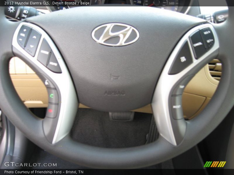 Desert Bronze / Beige 2012 Hyundai Elantra GLS