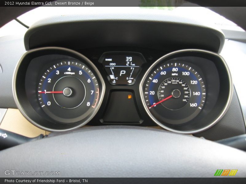 Desert Bronze / Beige 2012 Hyundai Elantra GLS