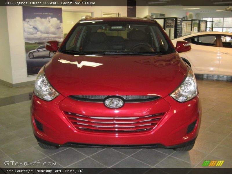 Garnet Red / Taupe 2012 Hyundai Tucson GLS AWD