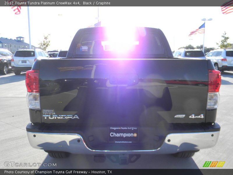 Black / Graphite 2012 Toyota Tundra Platinum CrewMax 4x4