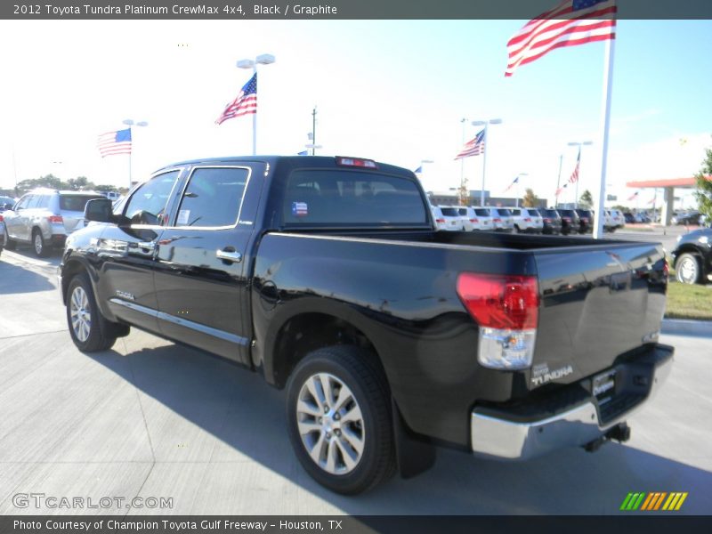Black / Graphite 2012 Toyota Tundra Platinum CrewMax 4x4