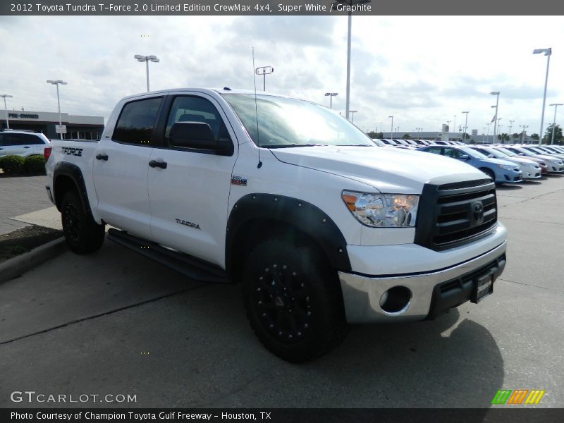 Super White / Graphite 2012 Toyota Tundra T-Force 2.0 Limited Edition CrewMax 4x4