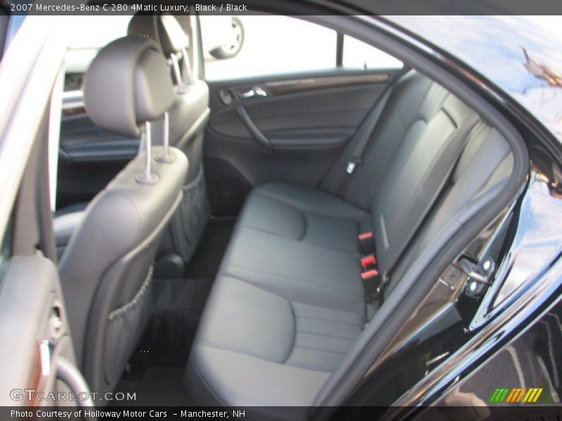 Black / Black 2007 Mercedes-Benz C 280 4Matic Luxury