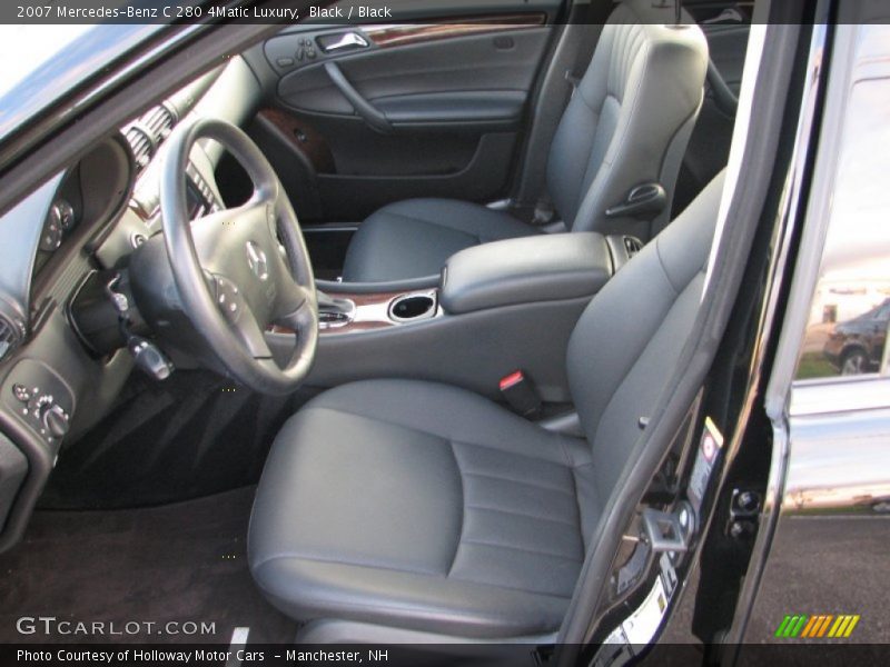 Black / Black 2007 Mercedes-Benz C 280 4Matic Luxury