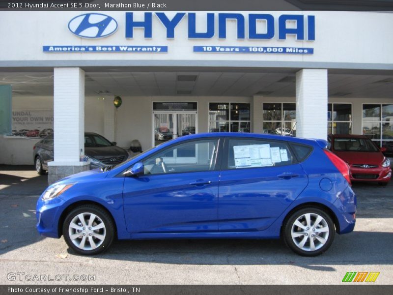  2012 Accent SE 5 Door Marathon Blue