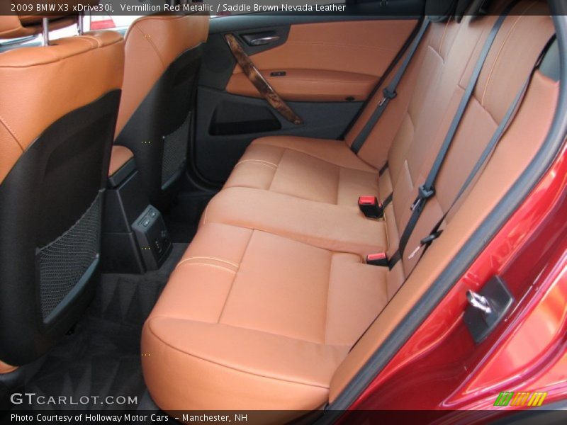 Vermillion Red Metallic / Saddle Brown Nevada Leather 2009 BMW X3 xDrive30i
