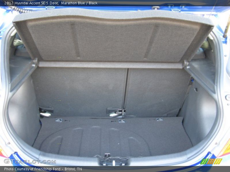 Marathon Blue / Black 2012 Hyundai Accent SE 5 Door