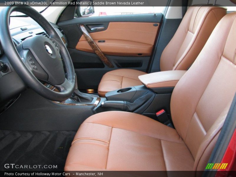  2009 X3 xDrive30i Saddle Brown Nevada Leather Interior