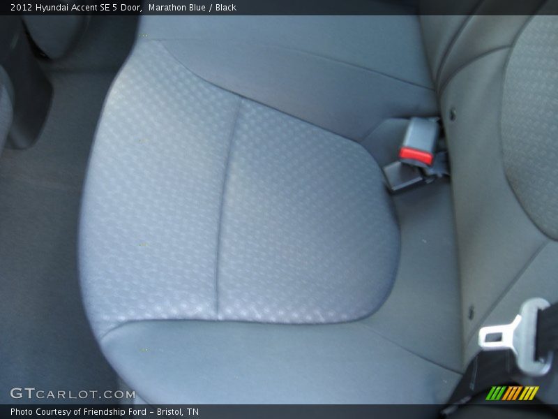Marathon Blue / Black 2012 Hyundai Accent SE 5 Door