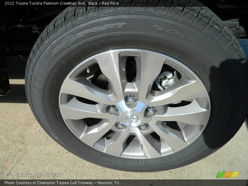 Black / Red Rock 2012 Toyota Tundra Platinum CrewMax 4x4