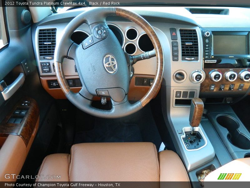 Black / Red Rock 2012 Toyota Tundra Platinum CrewMax 4x4