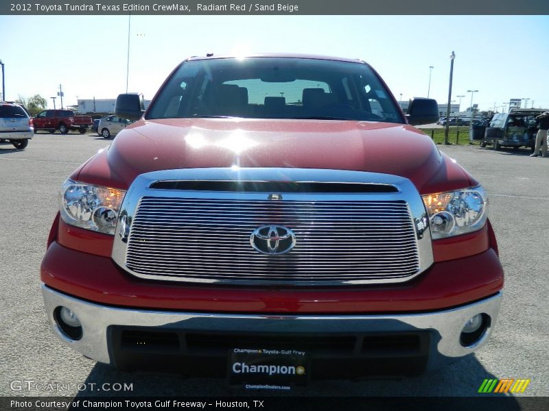 Radiant Red / Sand Beige 2012 Toyota Tundra Texas Edition CrewMax