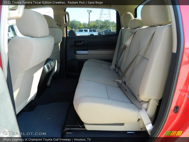 Radiant Red / Sand Beige 2012 Toyota Tundra Texas Edition CrewMax