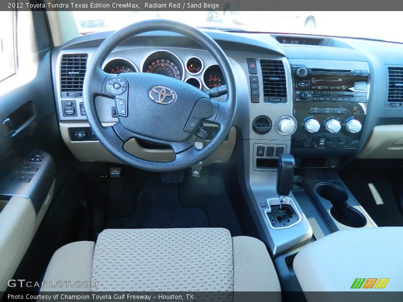 Radiant Red / Sand Beige 2012 Toyota Tundra Texas Edition CrewMax