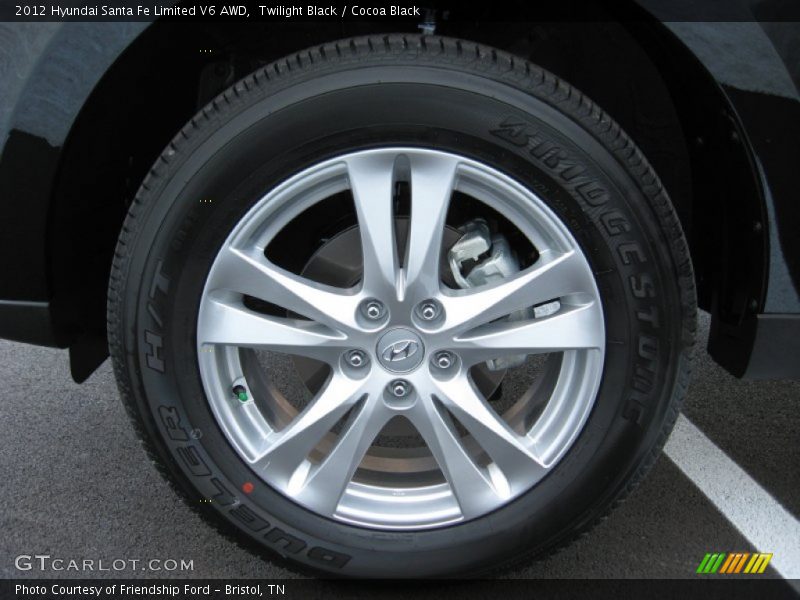  2012 Santa Fe Limited V6 AWD Wheel