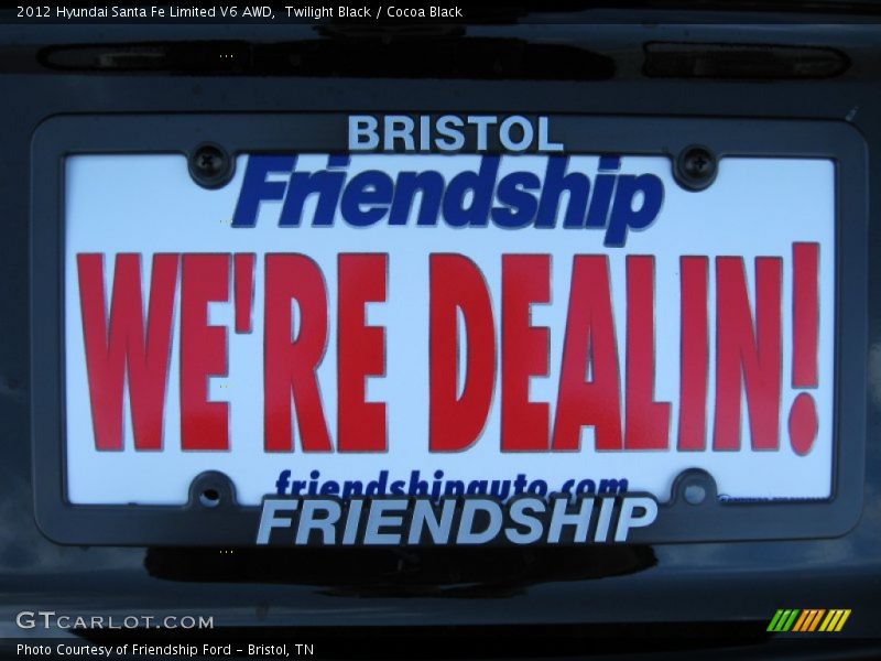 Twilight Black / Cocoa Black 2012 Hyundai Santa Fe Limited V6 AWD