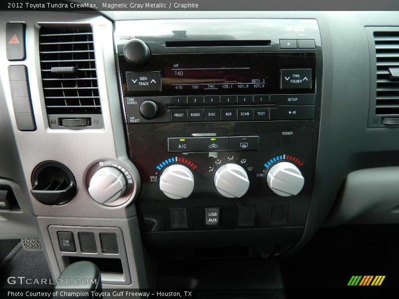 Magnetic Gray Metallic / Graphite 2012 Toyota Tundra CrewMax