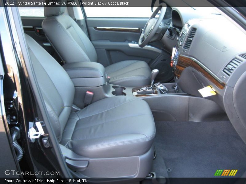 Twilight Black / Cocoa Black 2012 Hyundai Santa Fe Limited V6 AWD