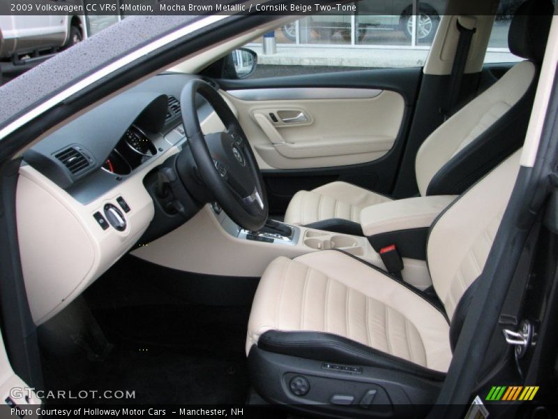  2009 CC VR6 4Motion Cornsilk Beige Two-Tone Interior