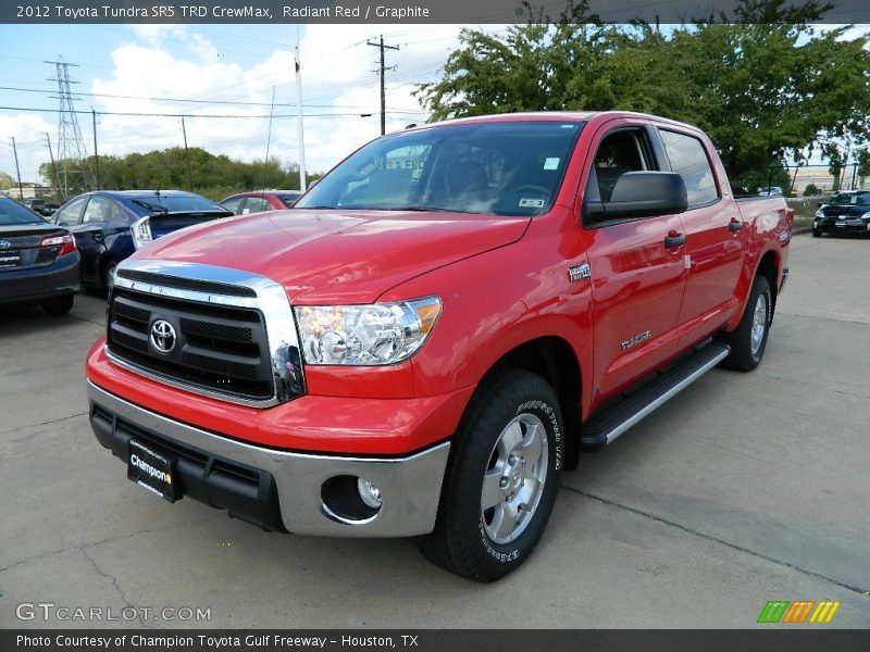 Radiant Red / Graphite 2012 Toyota Tundra SR5 TRD CrewMax