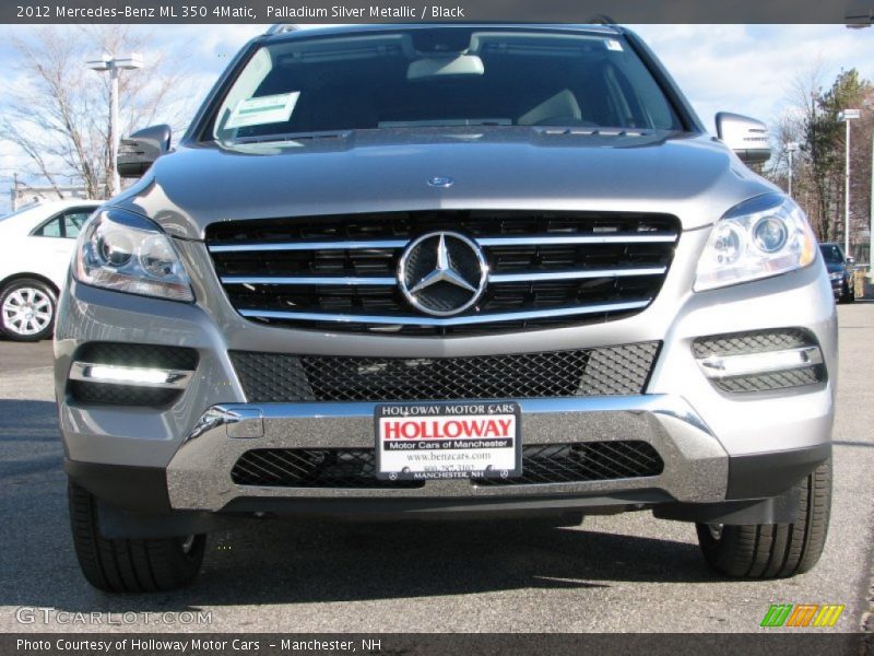 Palladium Silver Metallic / Black 2012 Mercedes-Benz ML 350 4Matic