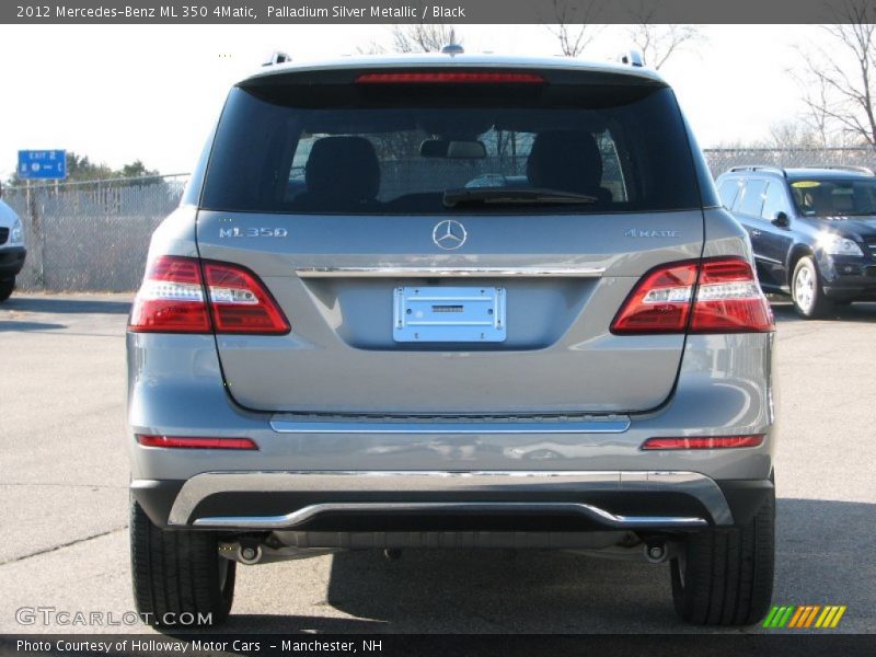 Palladium Silver Metallic / Black 2012 Mercedes-Benz ML 350 4Matic