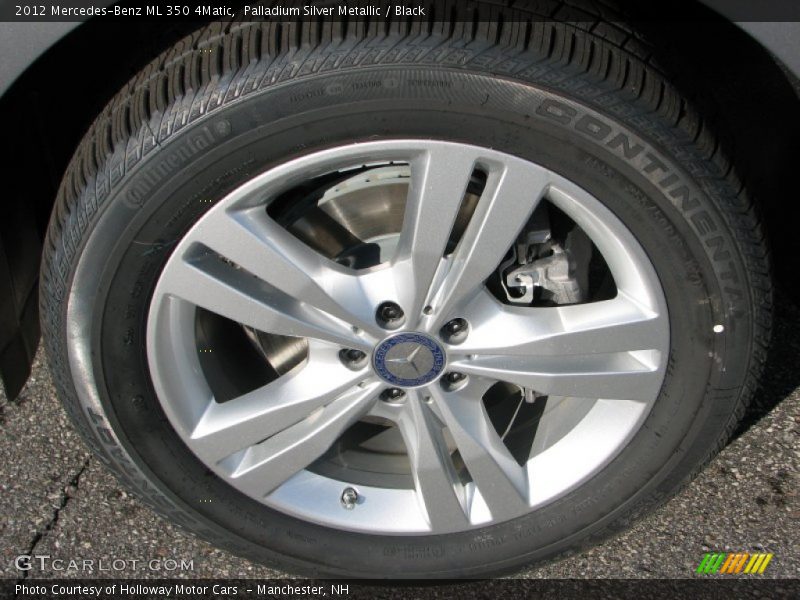 Palladium Silver Metallic / Black 2012 Mercedes-Benz ML 350 4Matic