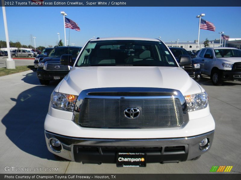 Super White / Graphite 2012 Toyota Tundra Texas Edition CrewMax
